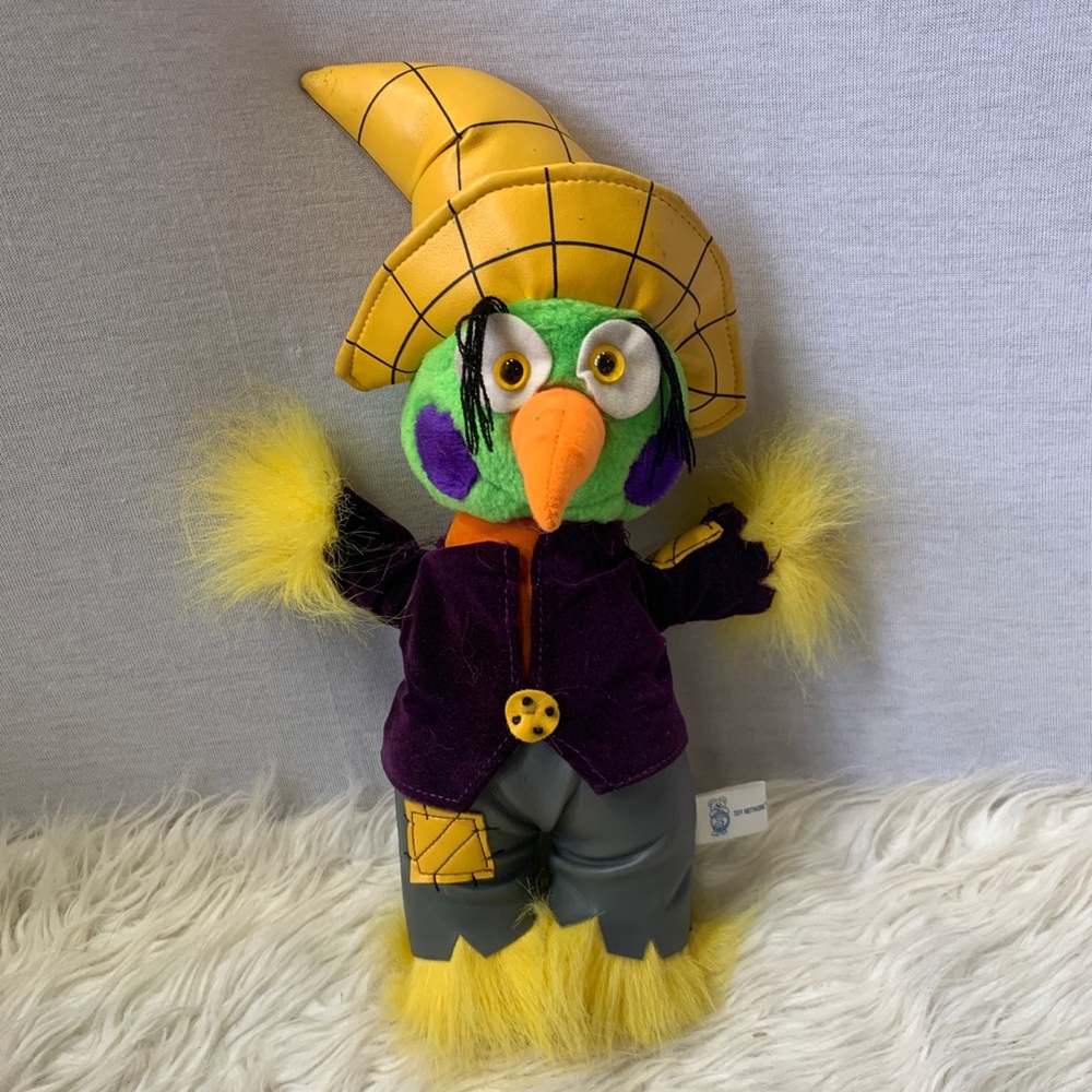 🟣2/$25 Vtg Plush Scarecrow Toy Network 16" Decor